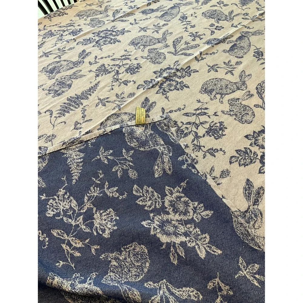 The‎ Prairie Rachel Ashwell Blue Tablecloth Cottagecore Country Chic Grannycore